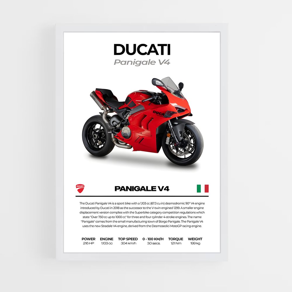 Poster chic Panigale vr – affiche Ducati (vue 3)
